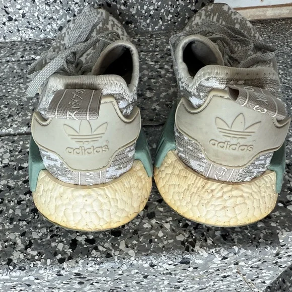 Adidas Camouflage Gray and Olive Sneakers